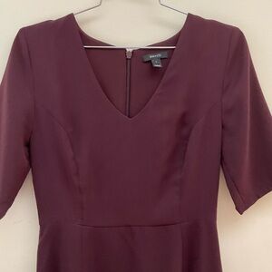 RW & CO Red Wine Maroon Short Dress size 4